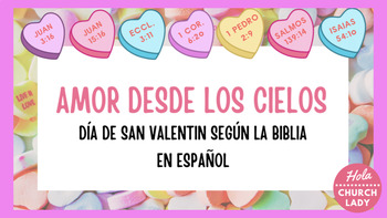 Preview of Amor Desde Los Cielos -Día de San Valentín Con La Biblia-Christian Spanish Class