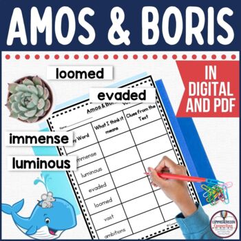 Preview of Amos and Boris by William Steig Reading Activities in Digital and PDF