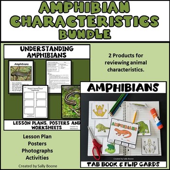 Preview of Amphibian Bundle - Lesson Plan, Photos, Worksheets and Activities