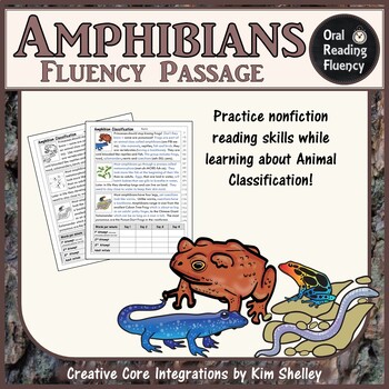 Preview of Amphibian Fluency Passage