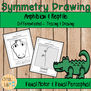 Amphibian & Reptile Symmetry Drawing Packet by COTA Life | TPT