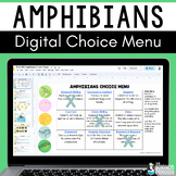 Amphibians Choice Menu Board Digital Resource | Adaptation