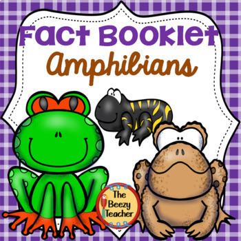 Preview of Amphibians Fact Booklet | Nonfiction | Comprehension | Craft