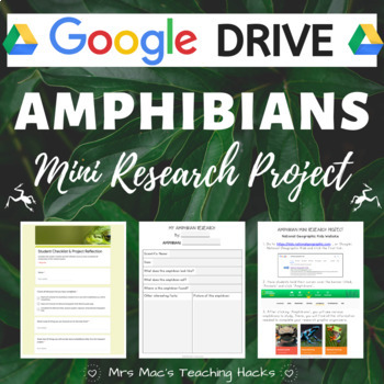 Preview of Amphibians Mini Research Project