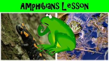Preview of Amphibians Lesson with Power Point, Worksheet, and Word Search