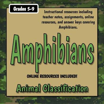 Preview of Amphibians Teacher Notes & Assignments