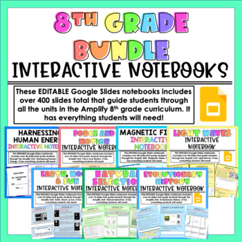 Preview of Amplify 8th Grade Interactive Notebooks Bundle
