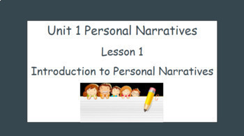 Preview of Amplify CKLA 4th Grade, Unit 1 Personal Narratives, Lesson 1