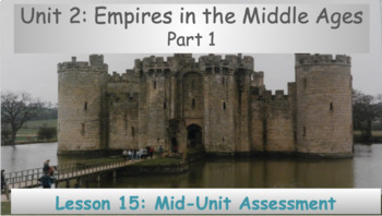 Preview of Amplify CKLA 4th Grade, Unit 2 Empires in the Middle Ages, Lesson 15 Assessment