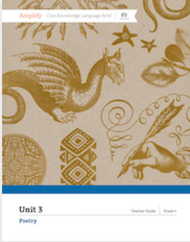Preview of Amplify CKLA 4th Grade, Unit 3 Poetry, Lessons 6-10 Bundle