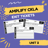 Amplify CKLA - 5th Grade - Unit 2 Exit Tickets