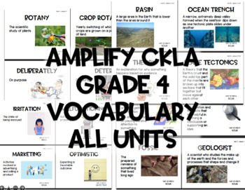 Preview of Amplify CKLA G4 Vocabulary BUNDLE