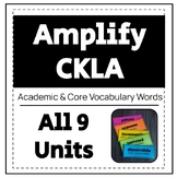 Amplify CKLA - Grade 5 - Core & Academic Vocabulary Words BUNDLE!