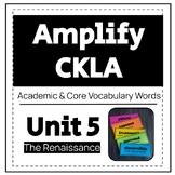Amplify CKLA - Grade 5 - Core & Academic Vocabulary Words 
