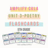Amplify CKLA - Unit 3 Poetry Literary Vocabulary Flashcard
