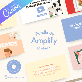 Preview of Amplify Kindergarden: Unidad 5 Conocimientos en Español (Bundle Completo)