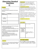 Amplify Metabolism Observing Chemical Changes Detailed Lab Sheet