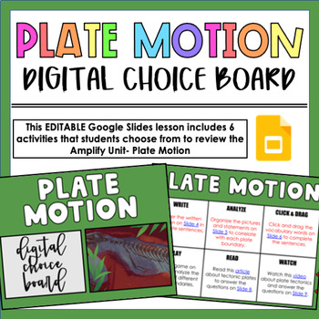 Preview of Amplify Plate Motion Digital Choice Board