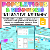 Amplify Populations & Resources Digital Interactive Notebook