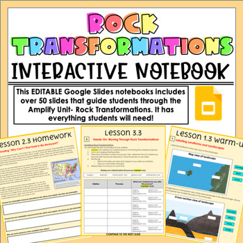Preview of Amplify Rock Transformations Interactive Digital Notebook