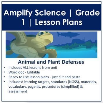 Preview of Amplify Science | Animal and Plant Defenses Unit Lesson Plans