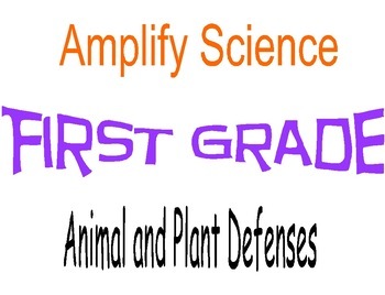 Amplify Science First Grade Unit 1 Chapters 1 & 2 by Anchor Charts