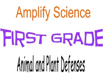 Preview of Amplify Science First Grade Unit 1 Chapters 1 & 2