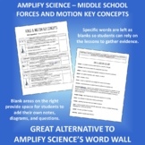 Amplify Science Force and Motion Key Concepts Notes