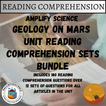 Preview of Amplify Science- Geology on Mars All Articles Reading Comprehension Sets Bundle