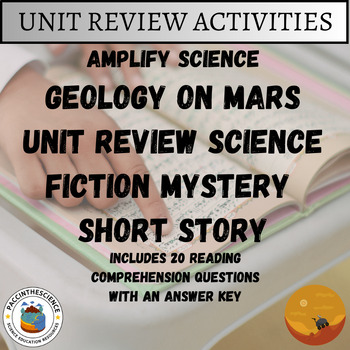 Preview of Amplify Science- Geology on Mars Review Science Fiction Mystery Short Story