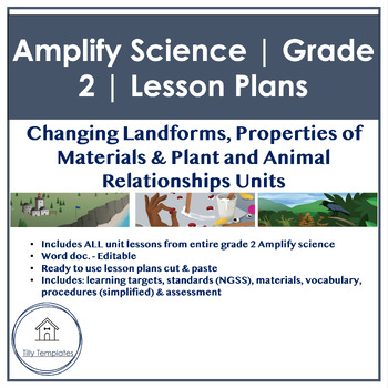 Preview of Amplify Science | Grade 2 Unit Lesson Plans