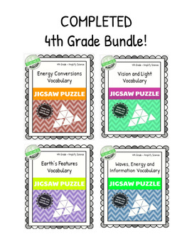 Preview of Amplify Science Jigsaws - COMPLETED 4th Grade Bundle!