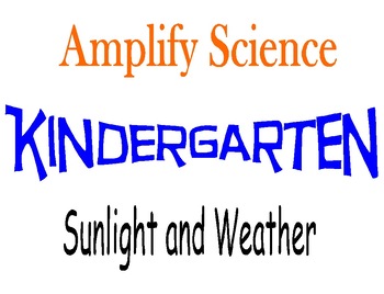 Preview of Amplify Science Kindergarten Unit 3 Chapters 1-5