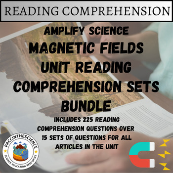 Preview of Amplify Science- Magnetic Fields- All Article Reading Comprehension Sets Bundle