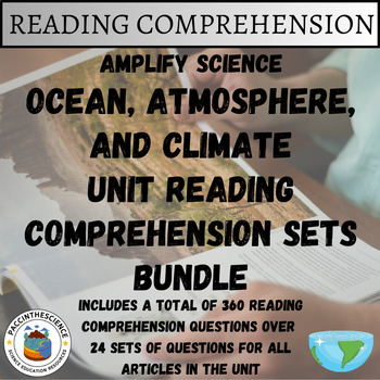 Preview of Amplify Science- Ocean and Atmosphere All Articles Reading Comp. Sets Bundle