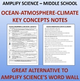 Amplify Science Ocean, Atmosphere, and Climate Key Concepts Notes