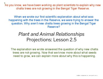 Preview of Amplify 2nd Grade Plant and Animal Relationships Slides