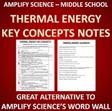 Amplify Science Thermal Energy Key Concepts Notes