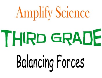 Preview of Amplify Science Third Grade Unit 1 Chapters 1-5