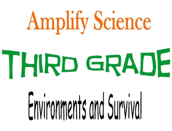 Preview of Amplify Science Third Grade Unit 3 Chapters 1 & 2