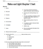 Amplify Science Unit 1 Ch. 1 Vision/Light Test