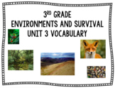 Amplify Science Vocabulary Words Environments and Survival