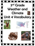 Amplify Science Vocabulary Words Weather and Climate Grade 3