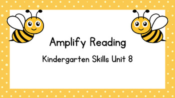 Preview of UPDATED! Includes editable link-Amplify Texas Kindergarten Skills Unit 8