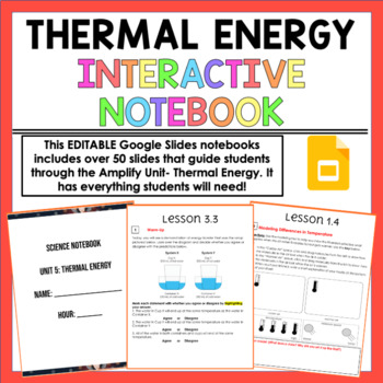 Preview of Amplify Thermal Energy Digital Notebook