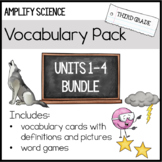 Third Grade: Amplify Science Vocabulary Pack BUNDLE (Units 1-4)