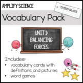 Third Grade: Amplify Science Vocabulary Pack UNIT 1