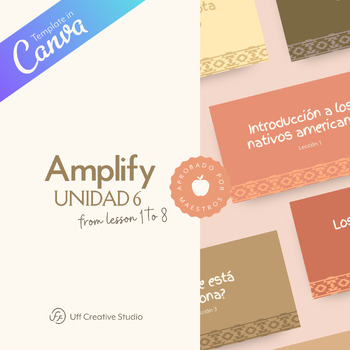 Preview of Amplify Unidad 6, U6 Bundle from 1-8 Canva Presentation in Spanish Kindergarden