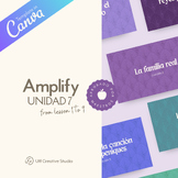 Amplify Unidad 7, U7 Bundle from 1-9 Canva Presentation in