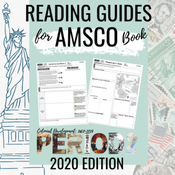 Preview of Amsco 2020 Guided Reading | APUSH Period 2: Colonial Development 1607 - 1754